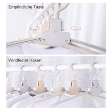 Laden Sie das Bild in den Galerie-Viewer, Faltbarer Reise-Kleiderständer aus Kunststoff