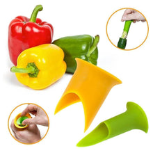 Laden Sie das Bild in den Galerie-Viewer, Bequee praktischer Paprika Entkerner (2 Stk, zufällige Farbe)