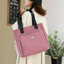 Laden Sie das Bild in den Galerie-Viewer, 👜👜Vielseitige einfache einfarbige Nylonhandtasche mit großer Kapazität