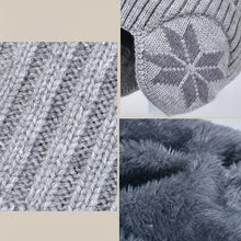 Laden Sie das Bild in den Galerie-Viewer, Kinder-Winter-Fleece-Schal-Anzug-Strickmütze