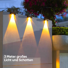 Laden Sie das Bild in den Galerie-Viewer, Superhelle Solar-Wandleuchte