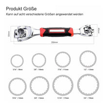 Laden Sie das Bild in den Galerie-Viewer, 52 in 1 Universal 360° drehbarer Kopf Gummigriff Steckschlüssel