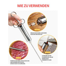 Laden Sie das Bild in den Galerie-Viewer, 304 Gewürzspritze aus Edelstahl zu marinieren Fleisch in der Küche