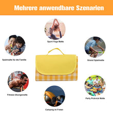 Laden Sie das Bild in den Galerie-Viewer, Wasserdichtem Oxford-Stoff Tragbare Picknickmatte