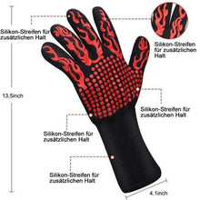 Laden Sie das Bild in den Galerie-Viewer, Bequee professionelle Grillhandschuhe hitzebeständige Handschuhe - 1 Paar
