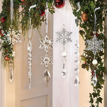 Laden Sie das Bild in den Galerie-Viewer, Kristall Weihnachtsschneeflockendekoration