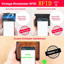 Laden Sie das Bild in den Galerie-Viewer, Vertikale dreifach gefaltete RFID-Geldbörse