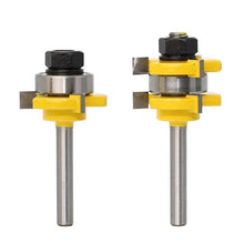 Laden Sie das Bild in den Galerie-Viewer, 3-Zähne T-Typ Zapfenmesser Cutter 2 Stück - Gelb 1/4