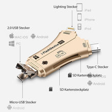 Laden Sie das Bild in den Galerie-Viewer, 🎉4-in-1 iFlash Drive Kartenleser