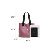 Laden Sie das Bild in den Galerie-Viewer, 👜👜Vielseitige einfache einfarbige Nylonhandtasche mit großer Kapazität