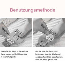 Laden Sie das Bild in den Galerie-Viewer, Baby Fußlängenmessgerät