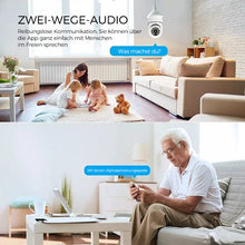 Laden Sie das Bild in den Galerie-Viewer, Drahtlose WLAN-Überwachungskamera mit Glühbirne