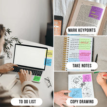 Laden Sie das Bild in den Galerie-Viewer, Wasserfeste Transparente Klebrige Haftnotizen