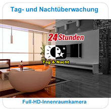 Laden Sie das Bild in den Galerie-Viewer, Intelligente drahtlose WiFi Vollfarbkamera mit Glühbirne