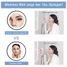 Laden Sie das Bild in den Galerie-Viewer, Vergrößerun-Schminkspiegel mit Licht geeignet für Schminken mit hoher Genauigkeit