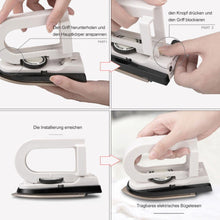 Laden Sie das Bild in den Galerie-Viewer, Tragbares elektrisches Bügeleisen, mit globalem Konvertierungsstecker