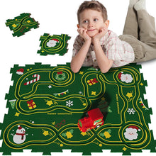 Laden Sie das Bild in den Galerie-Viewer, Puzzlespielzeug für Kinder mit Schienenfahrzeugen