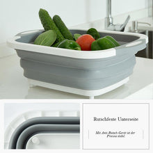 Laden Sie das Bild in den Galerie-Viewer, Tragbare Multifunktionaler Waschbecken Klappkorb