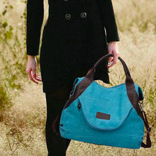 Laden Sie das Bild in den Galerie-Viewer, Segeltuch Tasche mit großer Kapazität