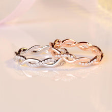 Laden Sie das Bild in den Galerie-Viewer, Verdrehen-Ring,Twist-Ring,Diamant-Ring