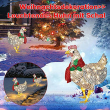 Laden Sie das Bild in den Galerie-Viewer, Weihnachtsdekoration>>Leuchtendes Huhn mit Schal