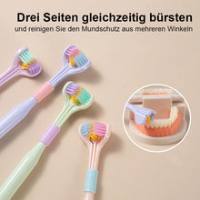 Laden Sie das Bild in den Galerie-Viewer, Dreiseitige Weichhaar Zahnbürste
