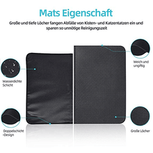 Laden Sie das Bild in den Galerie-Viewer, Rutschfeste & Wasserdichte Katzenstreu Matte