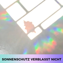 Laden Sie das Bild in den Galerie-Viewer, PVC Bunte Adsorptionsregenbogenglasfensteraufkleber, 6 Stk