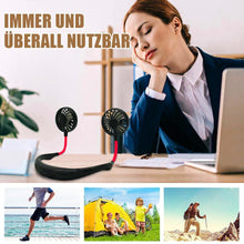 Laden Sie das Bild in den Galerie-Viewer, Tragbarer zwei- Köpfe Ventilator