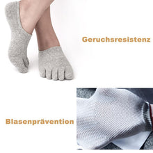 Laden Sie das Bild in den Galerie-Viewer, Atmungsaktive, unsichtbare Baumwollsocken mit fünf Fingern(5 Paar)