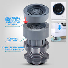 Laden Sie das Bild in den Galerie-Viewer, 4 Stück höhenverstellbarer Waschmaschinenständer