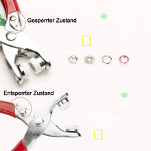 Laden Sie das Bild in den Galerie-Viewer, Metall Druckknöpfen Bausatz