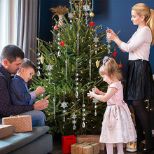 Laden Sie das Bild in den Galerie-Viewer, Kristall Weihnachtsschneeflockendekoration