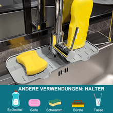 Laden Sie das Bild in den Galerie-Viewer, Silikon Wasserhahn Griff Tropffänger Ablage