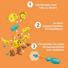 Laden Sie das Bild in den Galerie-Viewer, DIY Dinosaurier Spielzeug Bausatz