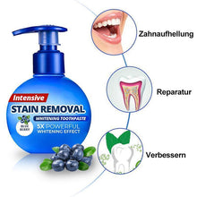 Laden Sie das Bild in den Galerie-Viewer, Intensive Fleckenentfernung Whitening Zahnpasta