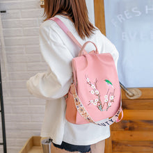 Laden Sie das Bild in den Galerie-Viewer, Vielseitiger Bestickter Leichter Diebstahlschutzrucksack