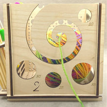 Laden Sie das Bild in den Galerie-Viewer, All-in-One-Garnschale aus Holz – multifunktionales Strickwerkzeug