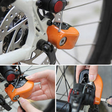 Laden Sie das Bild in den Galerie-Viewer, Bremsscheibenschloss Alarm für Motorrad und Fahrrad