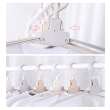 Laden Sie das Bild in den Galerie-Viewer, Faltbarer Reise-Kleiderständer aus Kunststoff