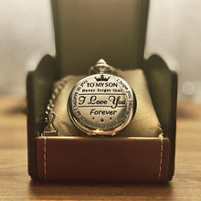 Laden Sie das Bild in den Galerie-Viewer, "To My Son" Quarz-Taschenuhr