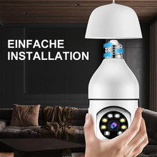 Laden Sie das Bild in den Galerie-Viewer, Intelligente drahtlose WiFi Vollfarbkamera mit Glühbirne