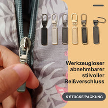 Laden Sie das Bild in den Galerie-Viewer, Werkzeugloser abnehmbarer stilvoller Reißverschluss (5 STÜCKE/PACKUNG)