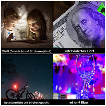 Laden Sie das Bild in den Galerie-Viewer, Mini-Taschenlampe mit starkem Licht