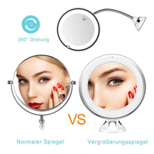 Laden Sie das Bild in den Galerie-Viewer, Vergrößerun-Schminkspiegel mit Licht geeignet für Schminken mit hoher Genauigkeit