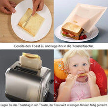 Laden Sie das Bild in den Galerie-Viewer, Bequee Antihaft Toastabags für Mikrowelle, Wiederverwendbar, 5er-Paket