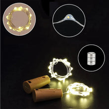 Laden Sie das Bild in den Galerie-Viewer, LED-Weinflaschenlichter Kork Nachtlicht DIY Decor Lift - Stück
