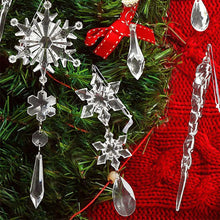 Laden Sie das Bild in den Galerie-Viewer, Kristall Weihnachtsschneeflockendekoration