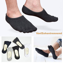 Laden Sie das Bild in den Galerie-Viewer, Atmungsaktive, unsichtbare Baumwollsocken mit fünf Fingern(5 Paar)