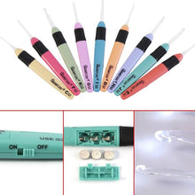 Laden Sie das Bild in den Galerie-Viewer, LED Licht Häkelnadeln (9 Stücke)